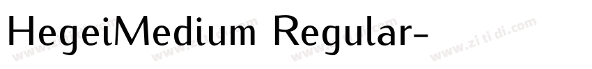 HegeiMedium Regular字体转换